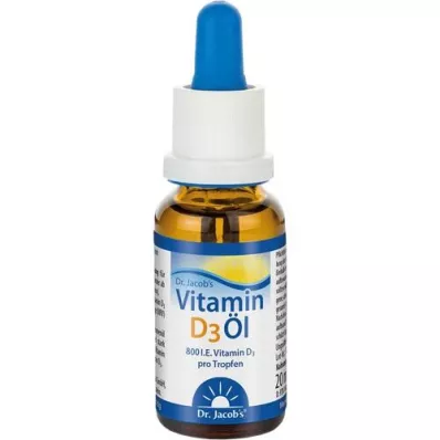 VITAMIN D3 ÖL Dr Jacobs damla, 20 ml