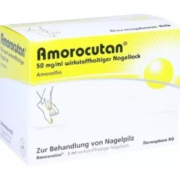 AMOROCUTAN 50 mg/ml aktif bileşen içeren oje, 3 ml