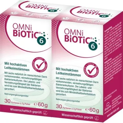 OMNI BiOTiC 6 toz ikili paket, 2X60 g