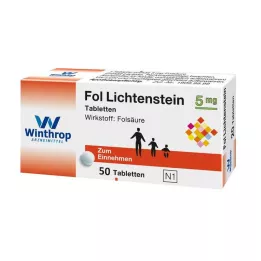 Fol Lichtenstein 5 mg tablet, 50 adet