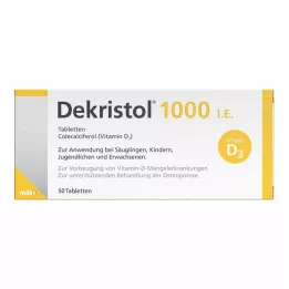 DEKRISTOL 1.000 I.U. tablet, 50 adet
