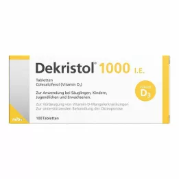 DEKRISTOL 1.000 I.U. tablet, 100 adet