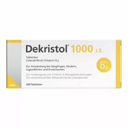 DEKRISTOL 1.000 I.U. tablet, 200 adet