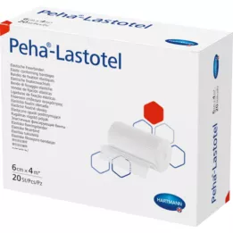 PEHA-LASTOTEL Sabitleme bandajı 6 cmx4 m, 20 adet