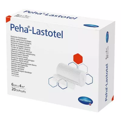 Peha-Lastotel sabitleme bandajı 6 cm x 4 m, 20 adet Peha-Lastotel sabitleme bandajı 6 cm x 4 m, 20 adet