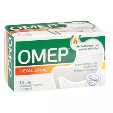 OMEP HEXAL 20 mg gastro-dirençli sert kapsül, 14 adet