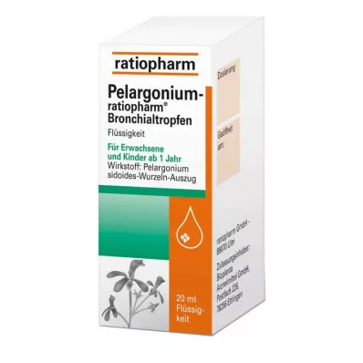 PELARGONIUM-RATIOPHARM Bronşiyal damla, 20 ml
