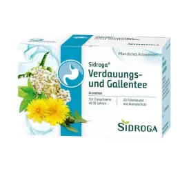 SIDROGA Sindirim ve safra çayı filtre poşetleri, 20X2.0 g