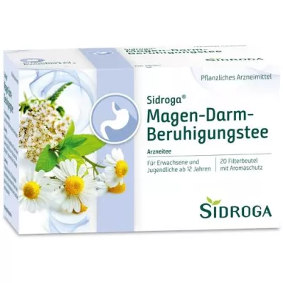 SIDROGA Gastrointestinal yatıştırıcı çay filtre torbaları, 20X2.0 g