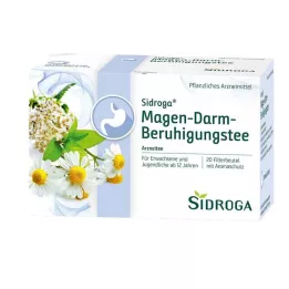 SIDROGA Gastrointestinal yatıştırıcı çay filtre torbaları, 20X2.0 g