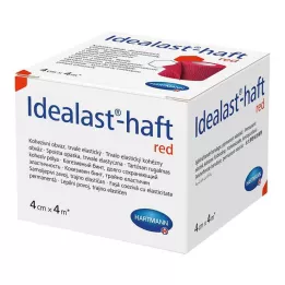 IDEALAST-haft renkli bandaj 4 cmx4 m kırmızı, 1 adet