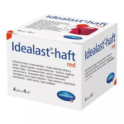 Idealast-haft renkli bandaj 4 cm x 4 m kırmızı, 1 adet Idealast-haft renkli bandaj 4 cm x 4 m kırmızı, 1 adet