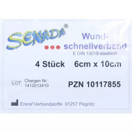 SENADA Yara sargısı 6x10 cm, 4 adet
