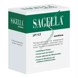 SAGELLA aktif temizleme mendili, 10 adet