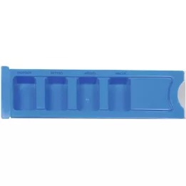 MEDIKAMENTENDISPENSER 1 gün mavi, 1 adet