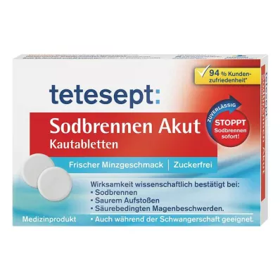 Tetesept mide ekşimesi akut çiğneme tabletleri, 20 adet Tetesept mide ekşimesi akut çiğneme tabletleri, 20 adet