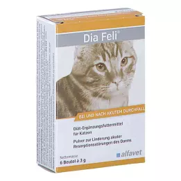 DIA FELI Kediler için toz, 6X3 g