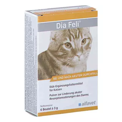 DIA FELI Kediler için toz, 6X3 g