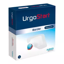 URGOSTART Bordür 8x8 cm köpük yara örtüsü, 10 adet