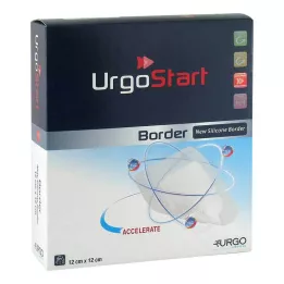 URGOSTART Bordür 12x12 cm köpük yara örtüsü, 10 adet
