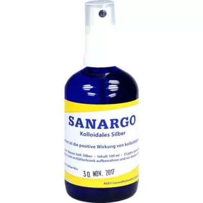 SANARGO Kolloidal gümüş sprey şişesi, 100 ml