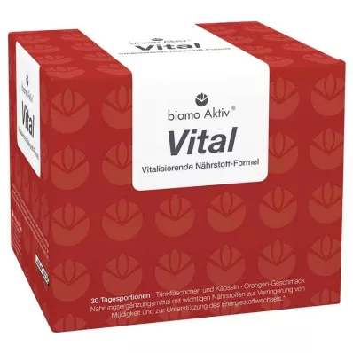 BIOMO Aktiv Vital içme şişeleri 30 günlük porsiyon, 1 adet BIOMO Aktiv Vital içme şişeleri 30 günlük porsiyon, 1 adet