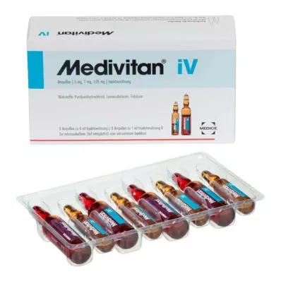 MEDIVITAN amp. çiftlerinde iV enjeksiyon çözeltisi, 8 adet