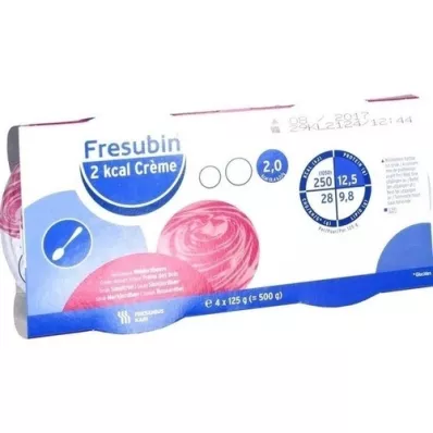 FRESUBIN 2 kcal küvet içinde yabani çilekli krema, 4X125 g