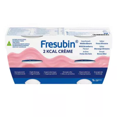 Fresubin 2 kcal kremalı yabani çilek |Puding & yapı yemi (4x125 g) Fresubin 2 kcal kremalı yabani çilek |Puding & yapı yemi (4x125 g)