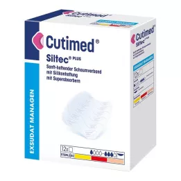 CUTIMED Siltec Plus köpük sargı 5x6 cm yapışkan, 12 adet