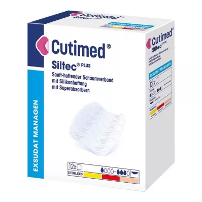 Cutimed Siltec Plus köpük yara örtüsü 10x10 cm yapışkanlı, 12 adet Cutimed Siltec Plus köpük yara örtüsü 10x10 cm yapışkanlı, 12 adet