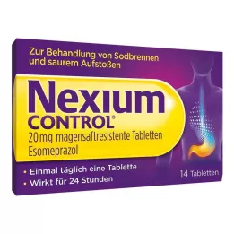 NEXIUM Kontrol 20 mg enterik kaplı tablet, 14 adet