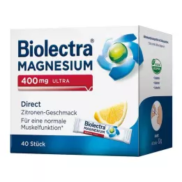 BIOLECTRA Magnezyum 400 mg ultra Direct Limon, 40 Kapsül