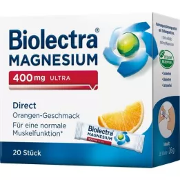 BIOLECTRA Magnezyum 400 mg ultra Direct Orange, 20 Kapsül
