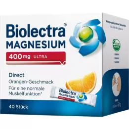 BIOLECTRA Magnezyum 400 mg ultra Direct Orange, 40 Kapsül