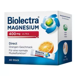 BIOLECTRA Magnezyum 400 mg ultra Direct Orange, 40 Kapsül