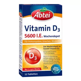 ABTEI Vitamin D3 5600 I.U. haftalık depo tablet, 12 adet