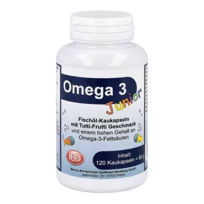 OMEGA-3 Junior Berco Çiğneme Kapsülleri, 120 Kapsül OMEGA-3 Junior Berco Çiğneme Kapsülleri, 120 Kapsül