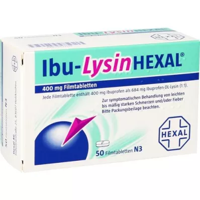 IBU-LYSINHEXAL Film kaplı tabletler, 50 adet