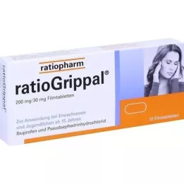 RATIOGRIPPAL 200 mg/30 mg film kaplı tabletler, 10 adet