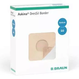 ASKINA DresSil Border Sil.Schaumst.V.6x6 cm, 10 adet