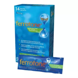 FERROTONE Elma konsantresi ve C vitamini tabletli demir, 14X25 ml