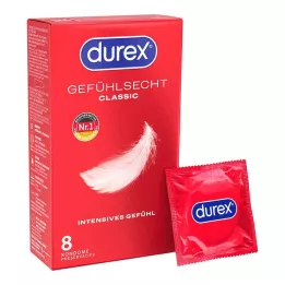 DUREX Hassas prezervatifler, 8 adet