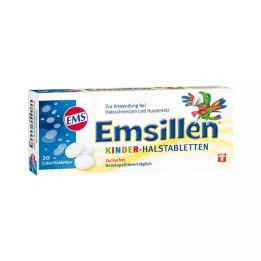EMSILLEN Çocuk boğaz tabletleri vanilya, 20 adet