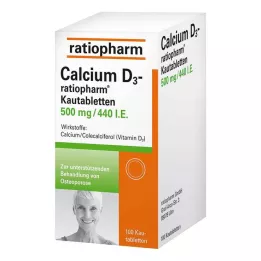 CALCIUM D3-ratiopharm Çiğneme Tabletleri, 100 Kapsül