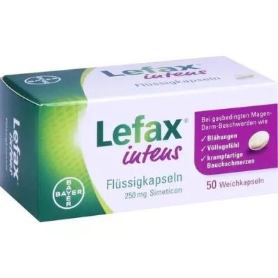 LEFAX yoğun sıvı kapsül 250 mg simetikon, 50 adet