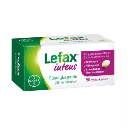 LEFAX yoğun sıvı kapsül 250 mg simetikon, 50 adet