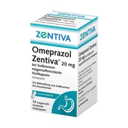 Mide ekşimesi için Omeprazol Zentiva 20 mg, 14 adet