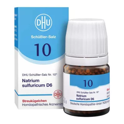 DHU Schüßler tuzu No. 10 Natrum sulphuricum D6 kürecikleri, 10 g DHU Schüßler tuzu No. 10 Natrum sulphuricum D6 kürecikleri, 10 g