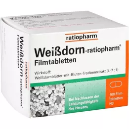 WEISSDORN-RATIOPHARM Film kaplı tabletler, 100 adet